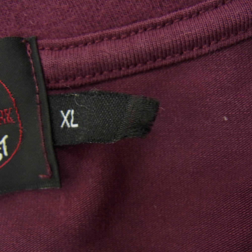 ザブレイブマン × BETTY BOOP ベティブープ 刺繍 5分丈 レイヤード カットソー パープル系 XL【中古】