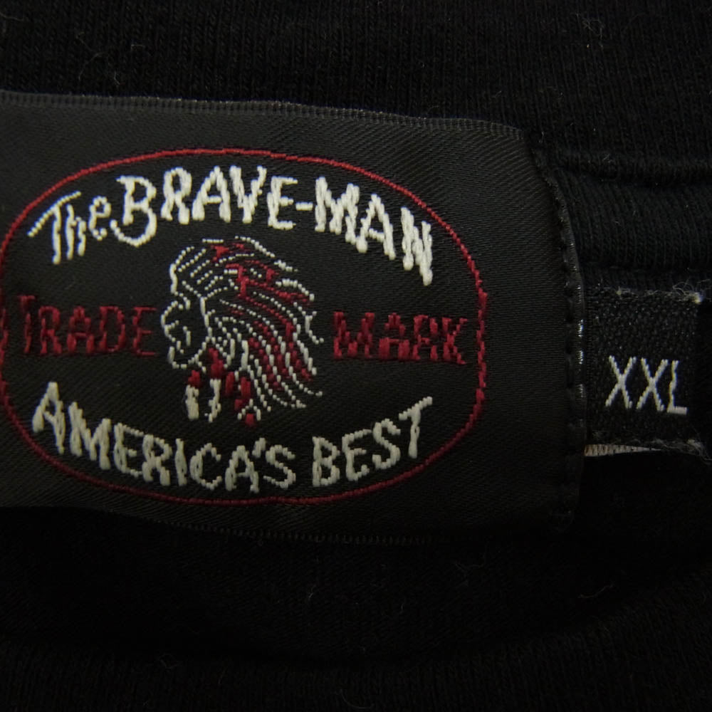 ザブレイブマン × BETTY BOOP ベティブープ 刺繍 Tシャツ 半袖カットソー ブラック系 XXL【中古】