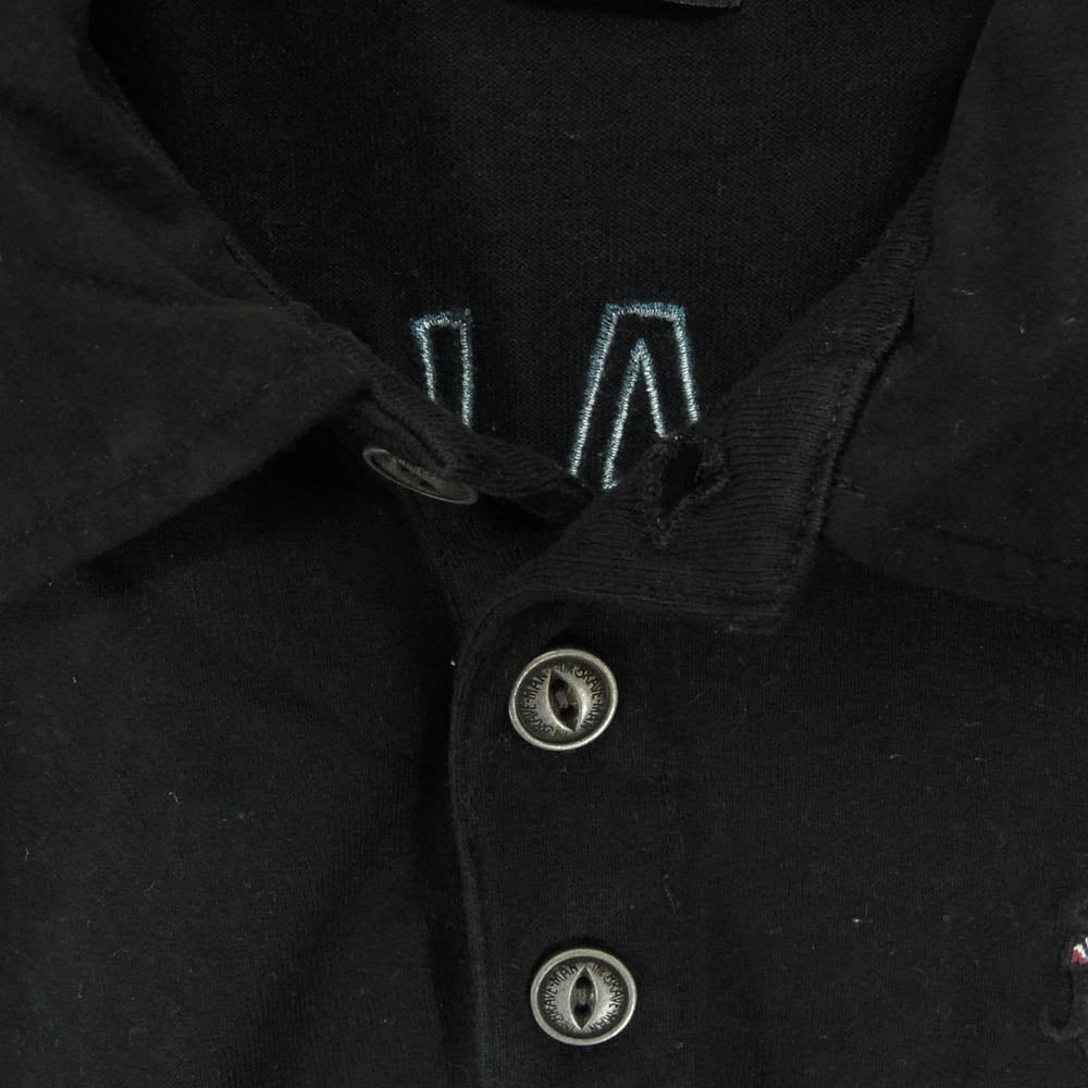 ザブレイブマン × BETTY BOOP ベティブープ 刺繍 半袖 シャツ ブラック系 XXL【中古】