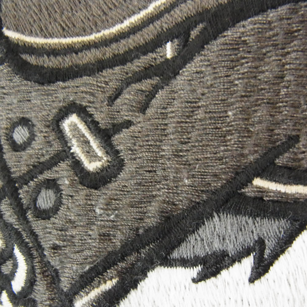 VANSON バンソン × TOM&JERRY バック刺繍 デニム シャンブレー 長袖シャツ インディゴブルー系 XL【中古】