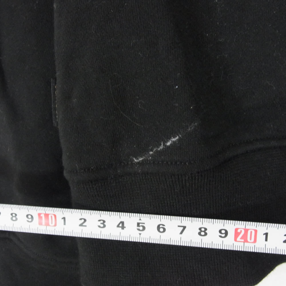 VANSON バンソン バック刺繍 サイドロゴデザイン ジップパーカー フーディー ブラック系 XXL【中古】