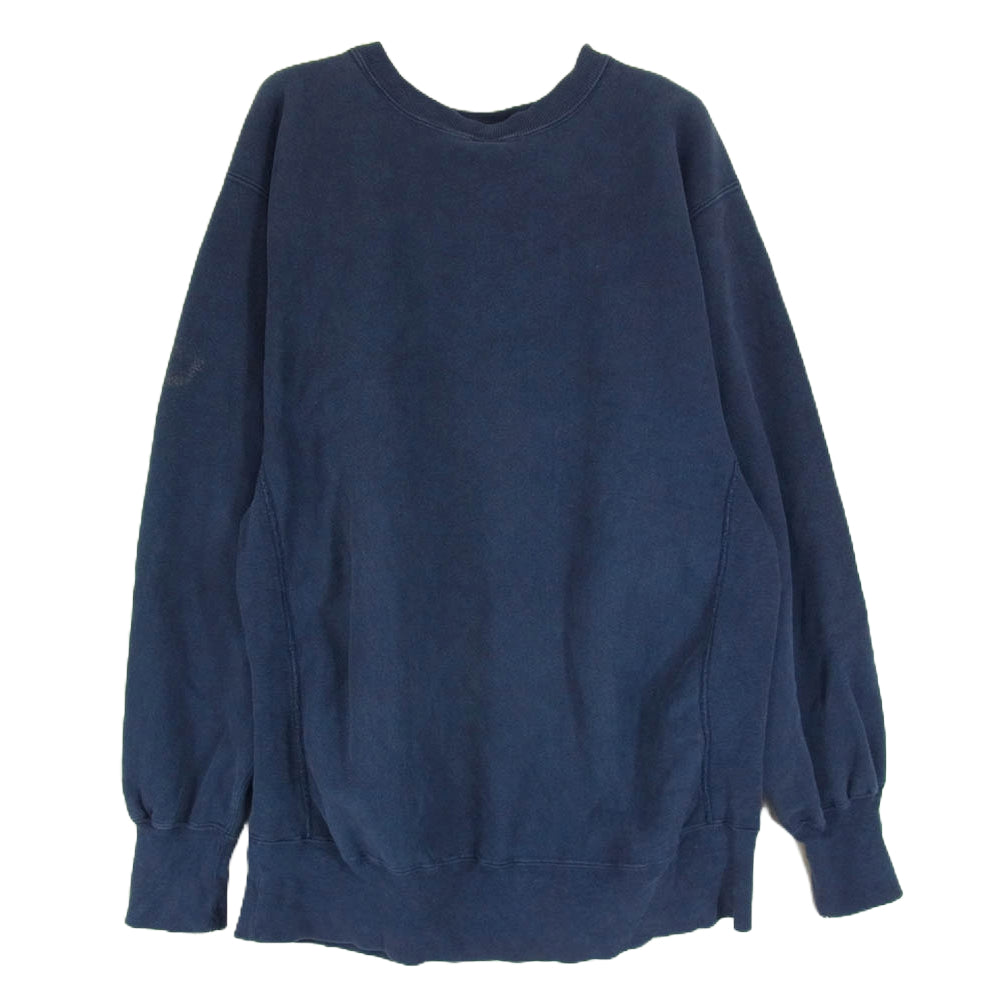 Champion チャンピオン USA製 ヴィンテージ 90s ITHACA COLLEGE Reverse Weave リバースウィーブ イサカ カレッジ ロゴ スウェット ナス紺 ネイビー系 XL【中古】