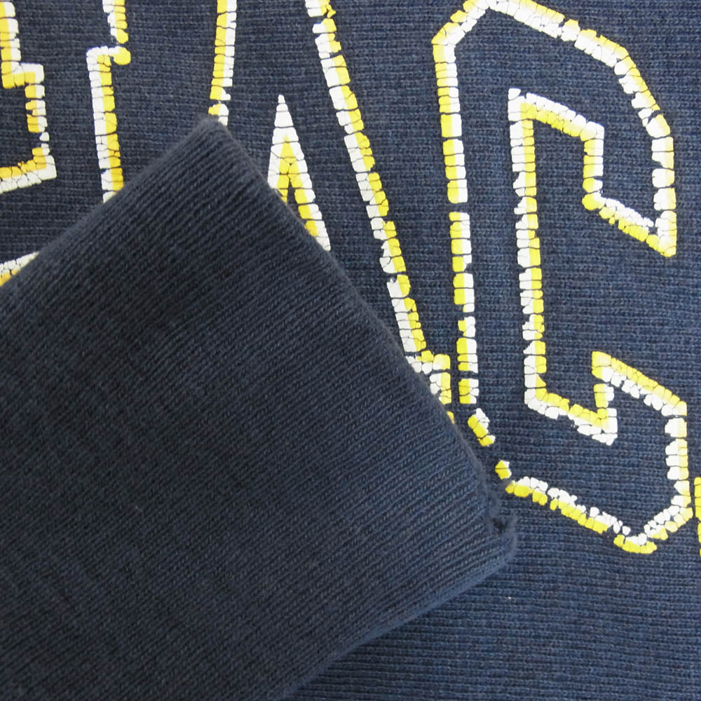 Champion チャンピオン USA製 ヴィンテージ 90s ITHACA COLLEGE Reverse Weave リバースウィーブ イサカ カレッジ ロゴ スウェット ナス紺 ネイビー系 XL【中古】