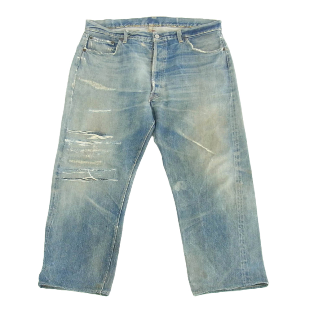 Levi's リーバイス ヴィンテージ 60s 501XX RedLINE E刻印 Vステッチ bigE 赤耳 デニム パンツ ライトブルー系【中古】