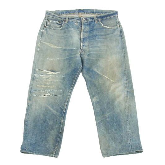 Levi's リーバイス ヴィンテージ 60s 501XX RedLINE E刻印 Vステッチ bigE 赤耳 デニム パンツ ライトブルー系【中古】
