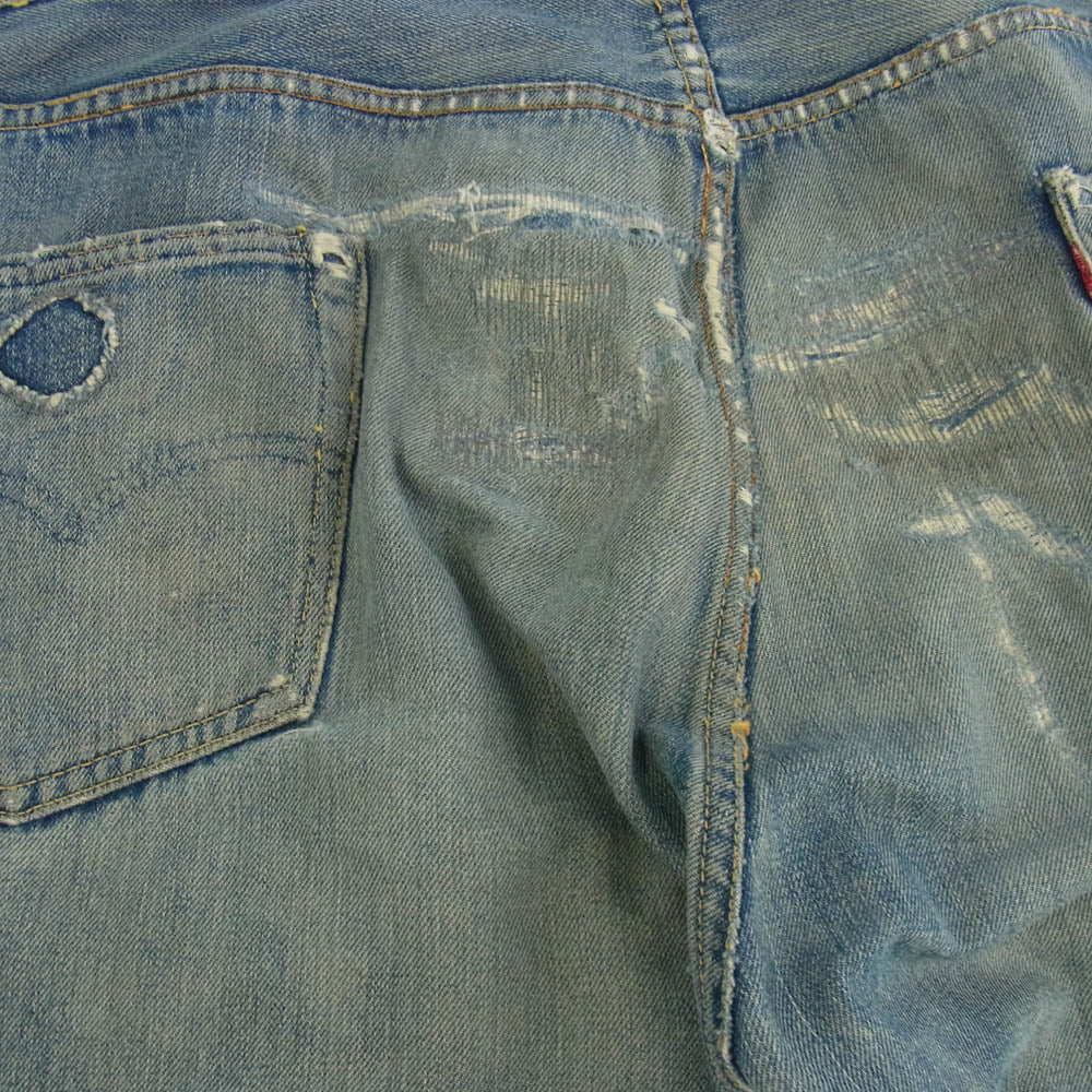 Levi's リーバイス ヴィンテージ 60s 501XX RedLINE E刻印 Vステッチ bigE 赤耳 デニム パンツ ライトブルー系【中古】