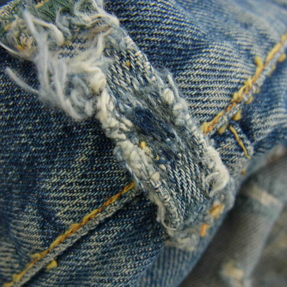 Levi's リーバイス ヴィンテージ 60s 501XX RedLINE E刻印 Vステッチ bigE 赤耳 デニム パンツ ライトブルー系【中古】