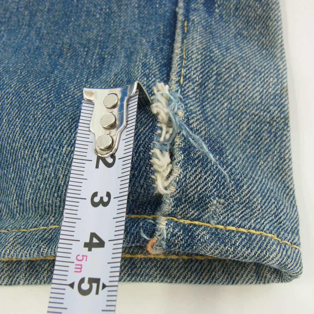 Levi's リーバイス ヴィンテージ 60s 501XX RedLINE E刻印 Vステッチ bigE 赤耳 デニム パンツ ライトブルー系【中古】