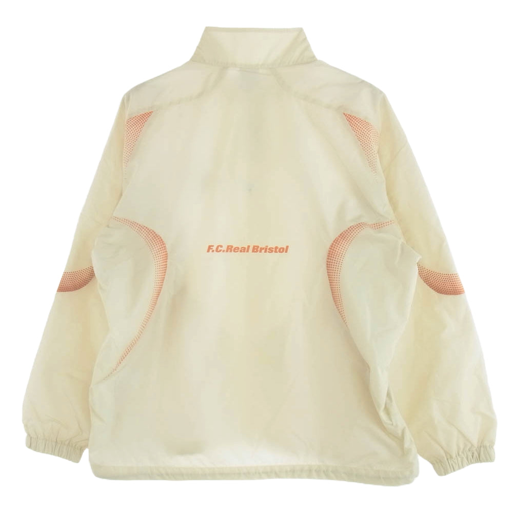 F.C.R.B. エフシーアールビー 25SS FCRB-250009 STAND COLLAR PRACTICE JACKET スタンド カラー プラクティス ジャケット オフホワイト オフホワイト系 オレンジ系 L【新古品】【未使用】【中古】