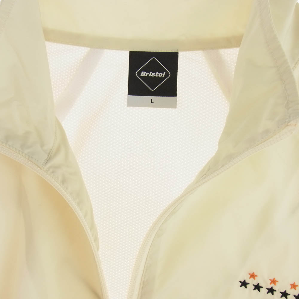 F.C.R.B. エフシーアールビー 25SS FCRB-250009 STAND COLLAR PRACTICE JACKET スタンド カラー プラクティス ジャケット オフホワイト オフホワイト系 オレンジ系 L【新古品】【未使用】【中古】