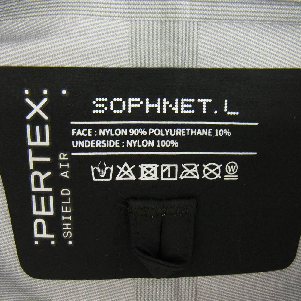 SOPHNET. ソフネット SOPH-250036 PERTEX 3LAYER MOUNTAIN JACKET パーテックス ３レイヤー マウンテン ジャケット ブラック系 L【極上美品】【中古】