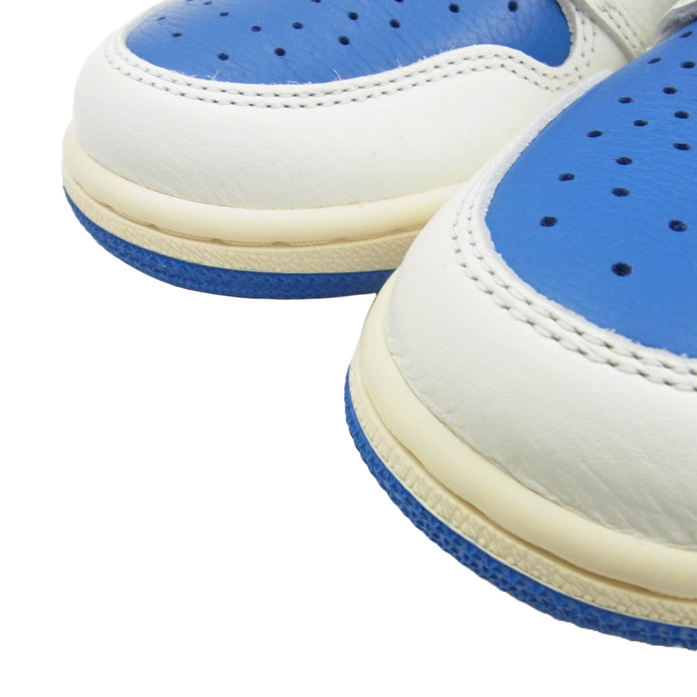 NIKE ナイキ DH3227-105 フェイクバスター鑑定済 × TRAVIS SCOTT FRAGMENT AIR JORDAN 1 RETRO HIGH OG SP MILITARY BLUE トラヴィススコット フラグメント エアジョーダン1 ハイカット スニーカー 27cm【極上美品】【中古】