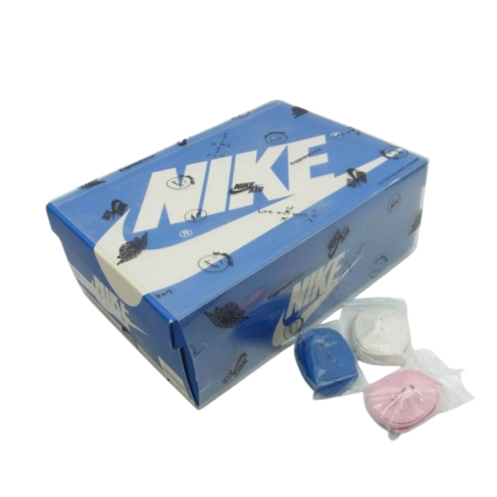 NIKE ナイキ DH3227-105 フェイクバスター鑑定済 × TRAVIS SCOTT FRAGMENT AIR JORDAN 1 RETRO HIGH OG SP MILITARY BLUE トラヴィススコット フラグメント エアジョーダン1 ハイカット スニーカー 27cm【極上美品】【中古】