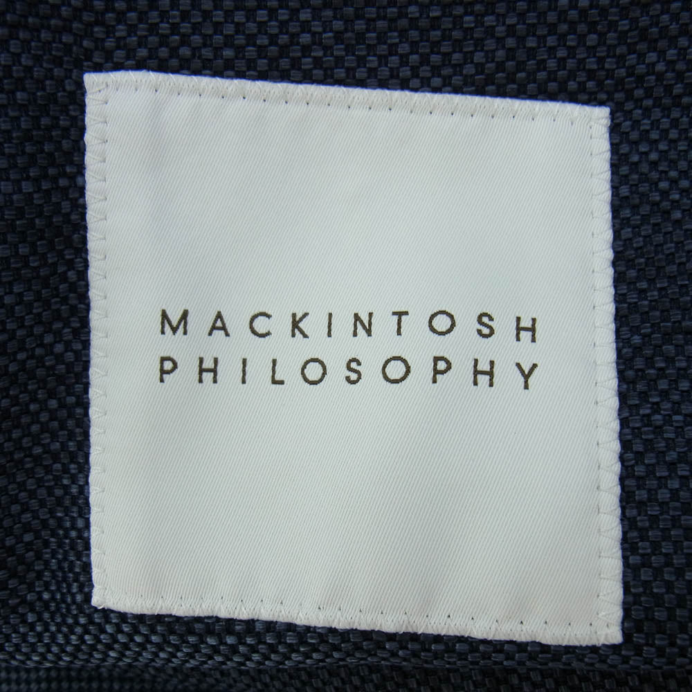 MACKINTOSH PHILOSOPHY マッキントッシュフィロソフィー H1E33-150-28 テーラード ジャージ ジャケット ネイビー系 38【新古品】【未使用】【中古】