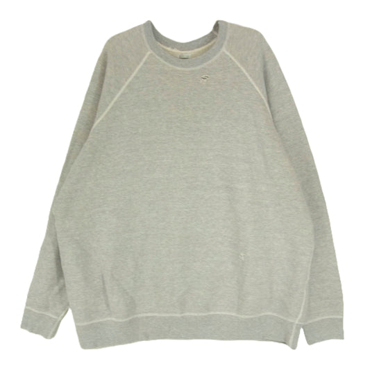 A.PRESSE アプレッセ 22SS 22SAP-05-03M Vintage Washed Sweat shirt ヴィンテージ ビンテージ ウォッシュド ダメージ加工 スウェット シャツ トレーナー グレー系 2【中古】