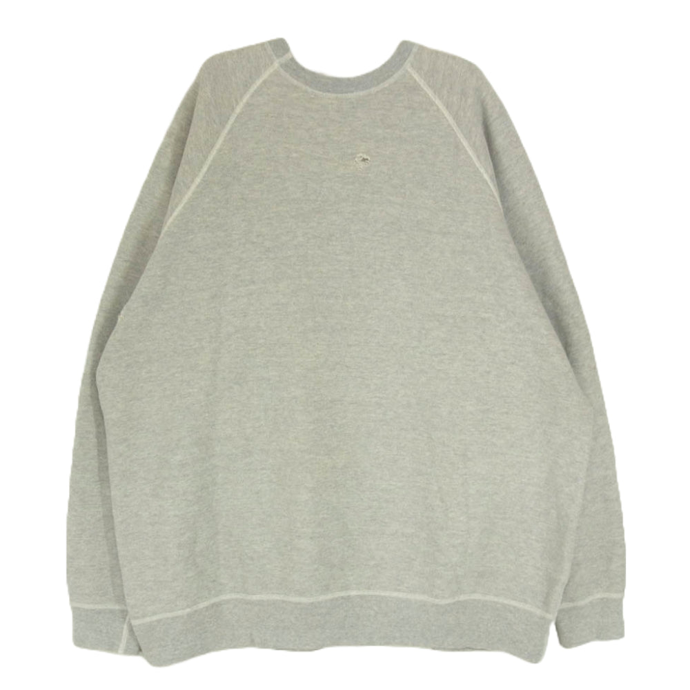 A.PRESSE アプレッセ 22SS 22SAP-05-03M Vintage Washed Sweat shirt ヴィンテージ ビンテージ ウォッシュド ダメージ加工 スウェット シャツ トレーナー グレー系 2【中古】