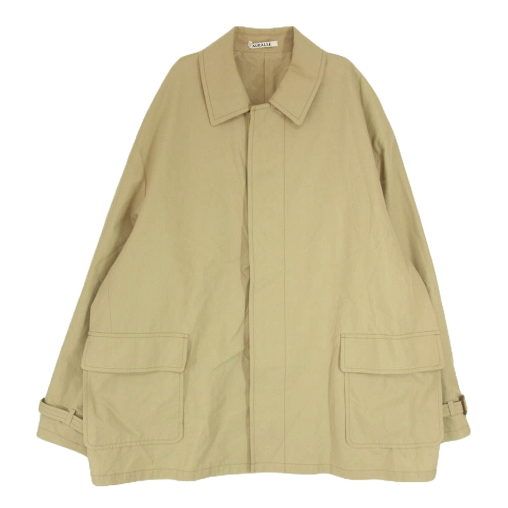 AURALEE オーラリー 23SS A23SB02FB FINX HARD TWIST GABARDINE BLOUSON BEIGE CHAMBRAY ハードツイスト ギャバジン ブルゾン ジャケット ベージュ系 5【中古】
