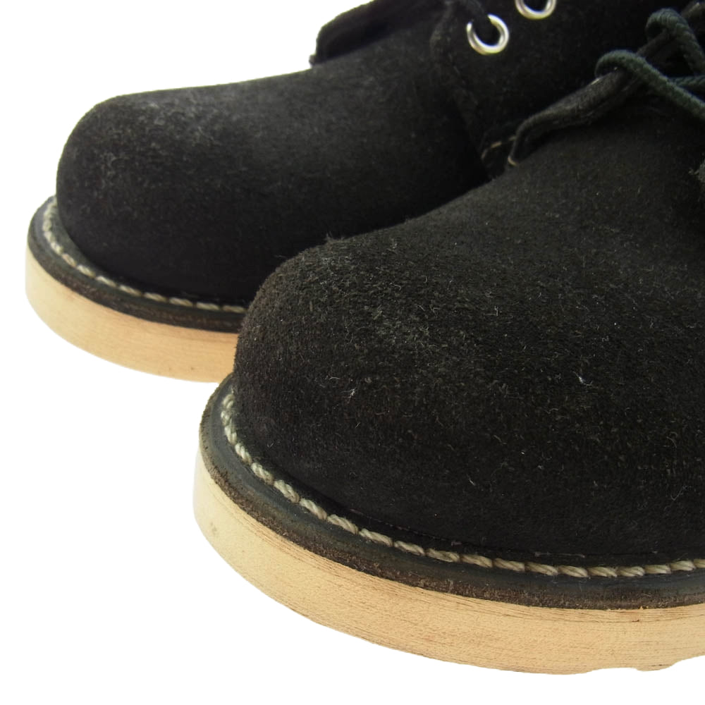 RED WING レッドウィング 8174 ブラックラフ アウト レザー ブラック スエード プレントゥ ブラック系 22cm【中古】