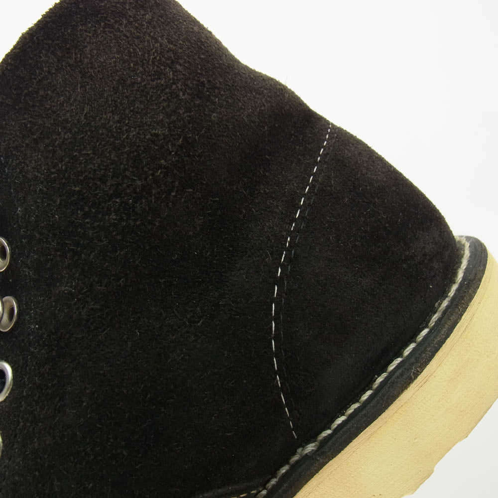 RED WING レッドウィング 8174 ブラックラフ アウト レザー ブラック スエード プレントゥ ブラック系 22cm【中古】