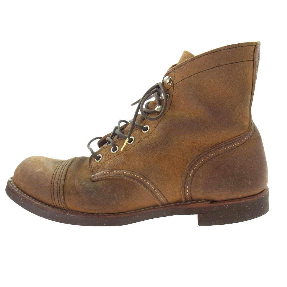RED WING レッドウィング 8113 IRON RANGER アイアンレンジャー ワーク ブーツ ブラウン ライトブラウン系 27.5cm【中古】