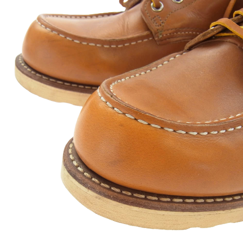 RED WING レッドウィング 9875 アイリッシュセッター 四角 犬タグ モックトゥ ワーク ブーツ ライトブラウン系 27.5cm【中古】