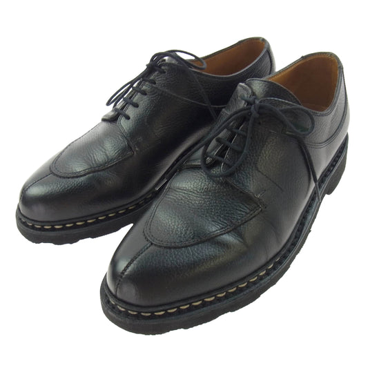 Paraboot パラブーツ 141732 AVIGNON GRIFF NOIR-GR NOIR アヴィニョン Uチップ レザーシューズ ブラック系 6.5【中古】