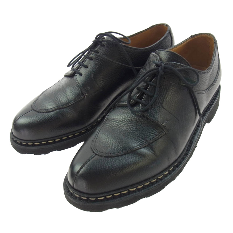 Paraboot パラブーツ 141732 AVIGNON GRIFF NOIR-GR NOIR アヴィニョン Uチップ レザーシューズ ブラック系 6.5【中古】