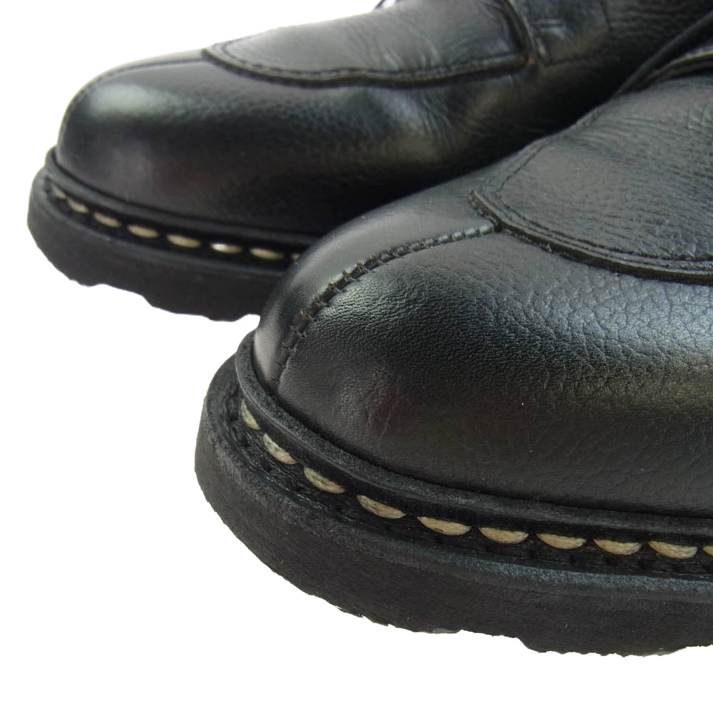 Paraboot パラブーツ 141732 AVIGNON GRIFF NOIR-GR NOIR アヴィニョン Uチップ レザーシューズ ブラック系 6.5【中古】