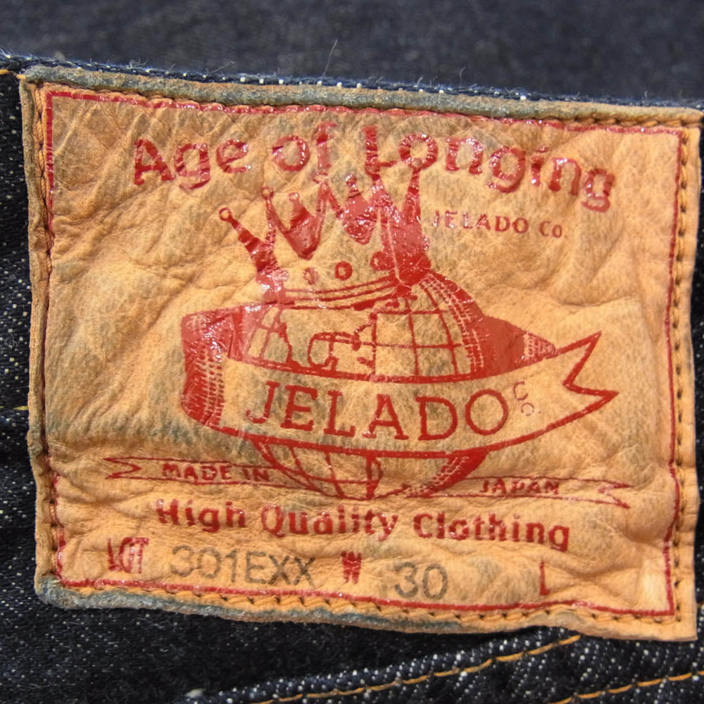 JELADO ジェラード JP94301E 301XX standard straight denimpants デニム パンツ ジーンズ インディゴブルー系 30【新古品】【未使用】【中古】