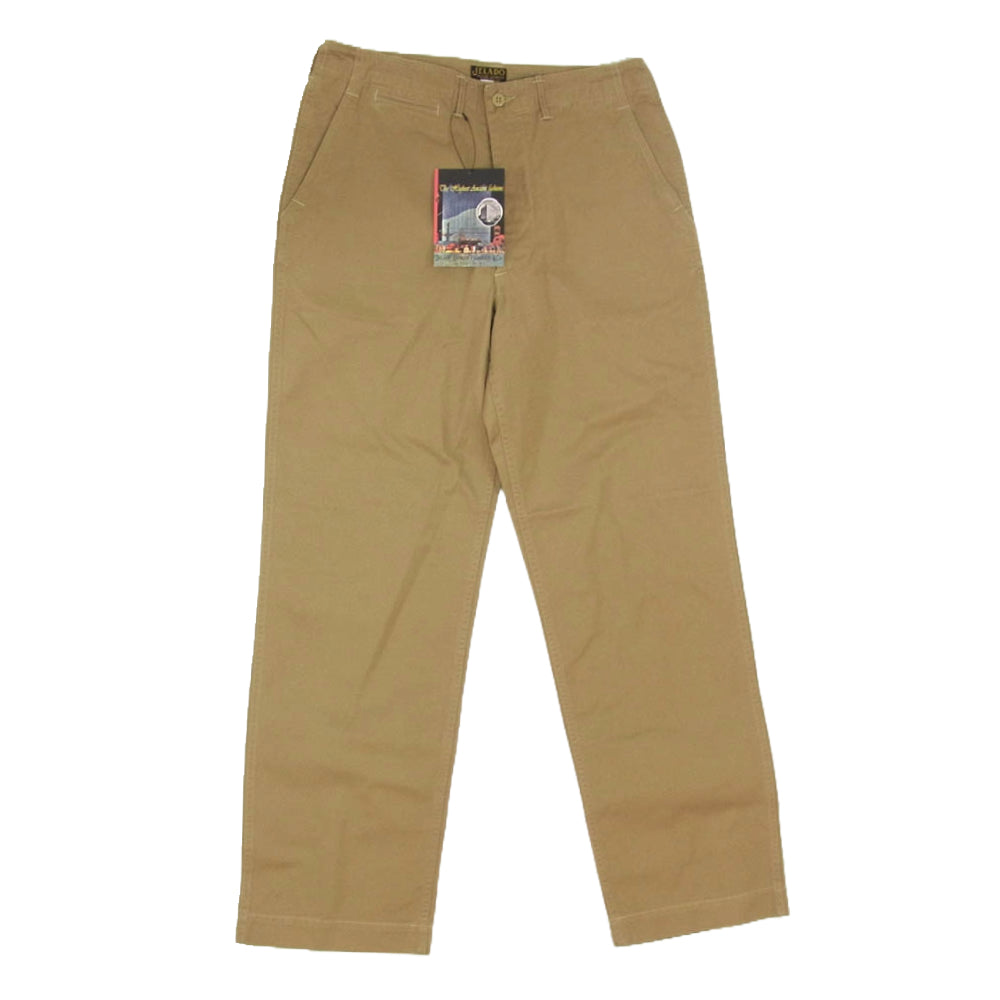 JELADO ジェラード AG94341A 41 Khaki Lastresort Chino Cloth チノ トラウザーズ パンツ ブラウン系 L【新古品】【未使用】【中古】
