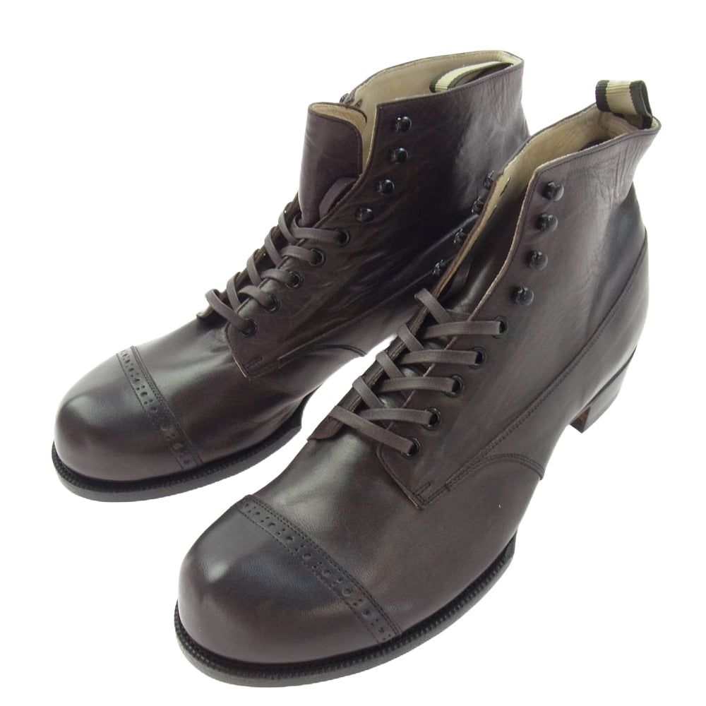 JELADO ジェラード the 2 monkeys ザ トゥーモンキーズ vaudeville ヴォードビル ワーク ブーツ oak brown オーク ブラウン ダークブラウン系 US9【新古品】【未使用】【中古】