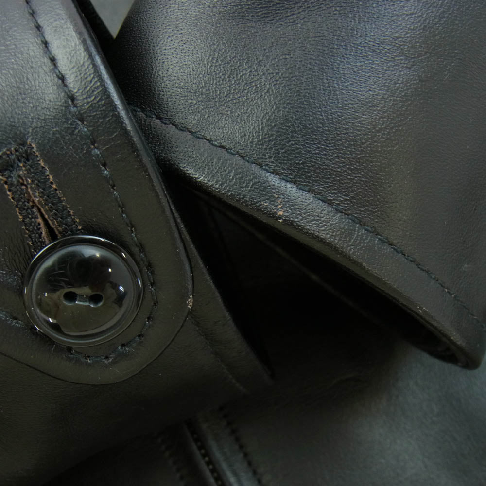 JELADO ジェラード AG72417 BASIC COLLECTION 24/7 Leather Sports Jacket horseleather 茶芯 ホースハイド レザー スポーツ ジャケット ブラック系 L【新古品】【未使用】【中古】