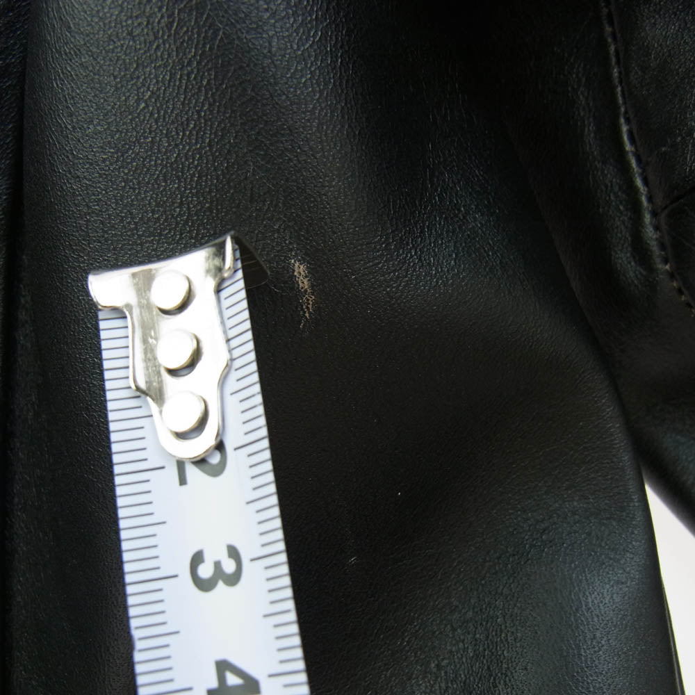 JELADO ジェラード AG72417 BASIC COLLECTION 24/7 Leather Sports Jacket horseleather 茶芯 ホースハイド レザー スポーツ ジャケット ブラック系 L【新古品】【未使用】【中古】