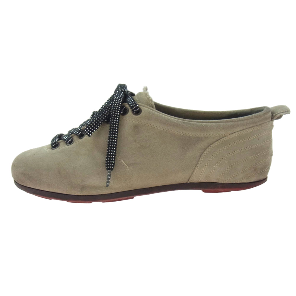 パントフォラドーロ スエード レザー スニーカー シューズ ベージュ系 8【中古】