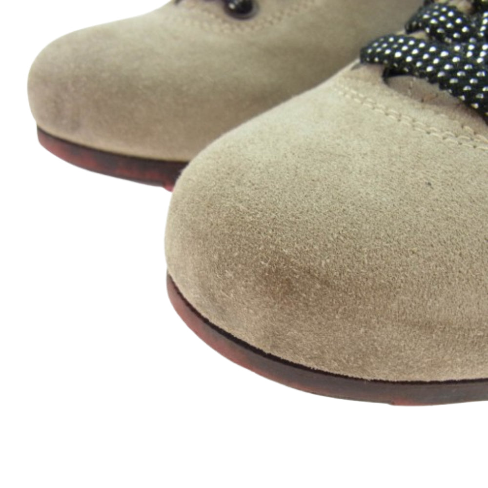 パントフォラドーロ スエード レザー スニーカー シューズ ベージュ系 8【中古】