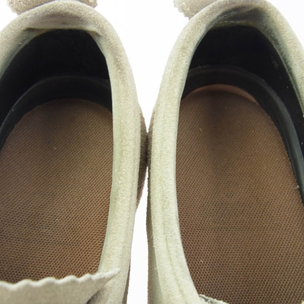 パントフォラドーロ スエード レザー スニーカー シューズ ベージュ系 8【中古】