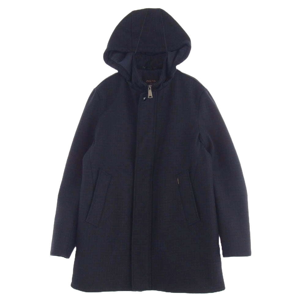 パルト ジップアップ ウール コート ネイビー系 48【中古】