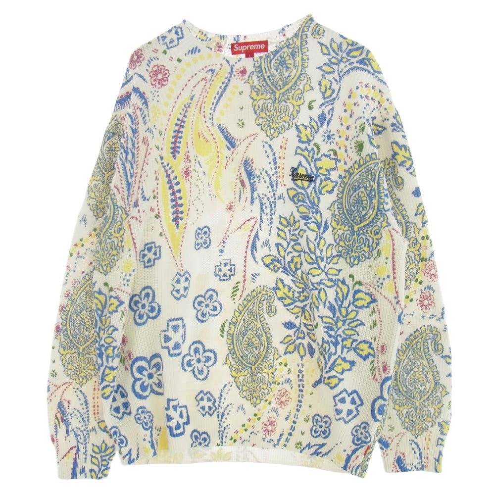 Supreme ペイズリー柄セーター Lサイズ SS24 Supreme Printed Paisley Sweater - ペイズリー セーター