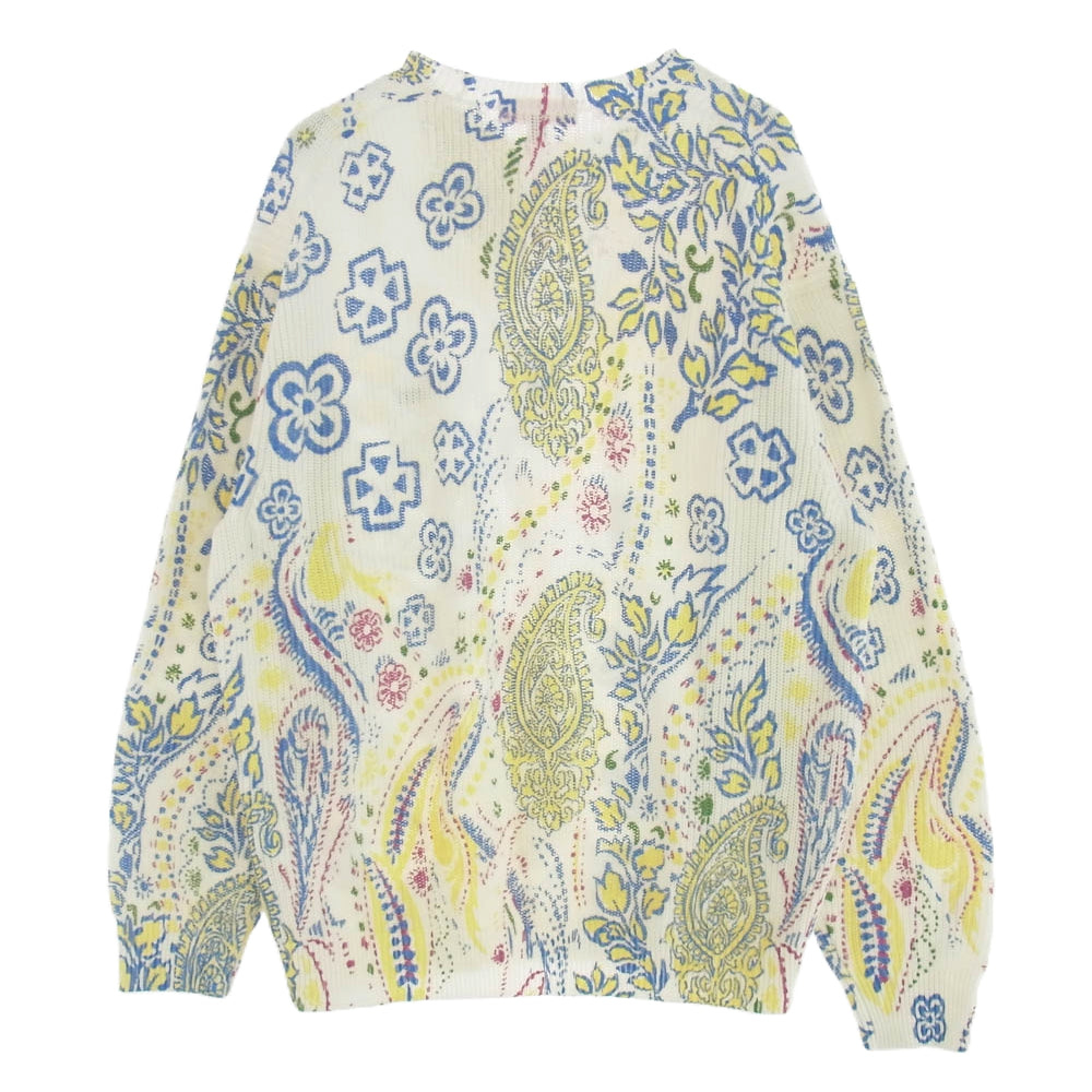 Supreme シュプリーム 24SS Printed Paisley Sweater プリント ペイズリー セーター ニット マルチカラー系 L【極上美品】【中古】