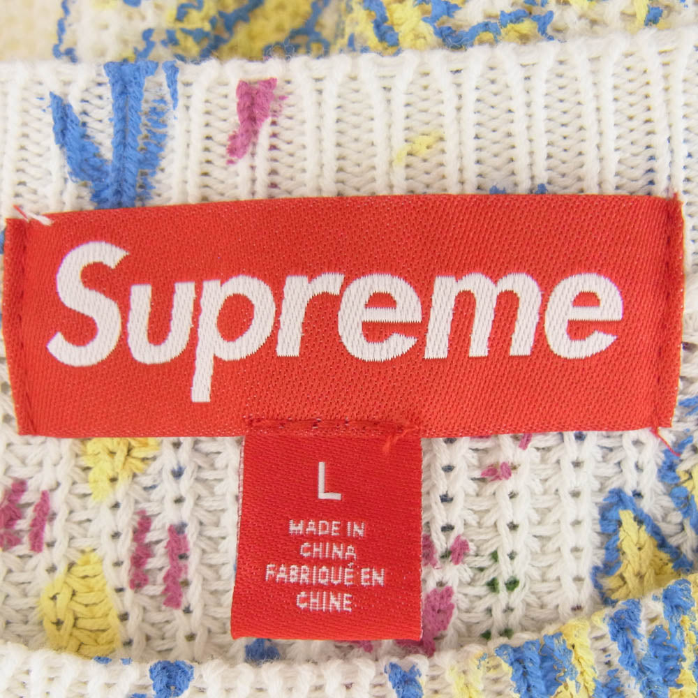 Supreme シュプリーム 24SS Printed Paisley Sweater プリント ペイズリー セーター ニット マルチカラー系 L【極上美品】【中古】
