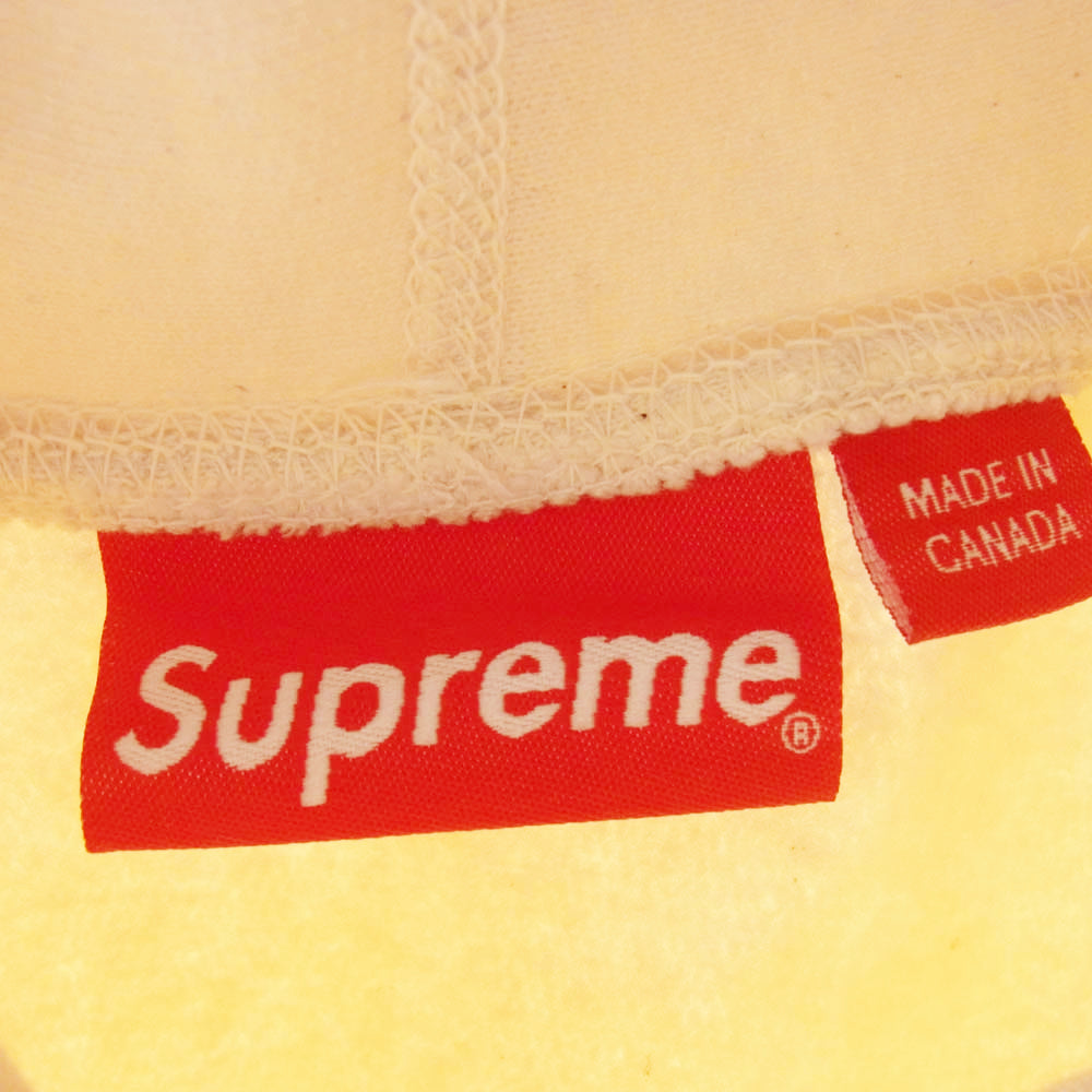 Supreme シュプリーム 20AW cross box logo hooded sweatshirt Natural クロス ボックスロゴ パーカー ベージュ系 L【極上美品】【中古】