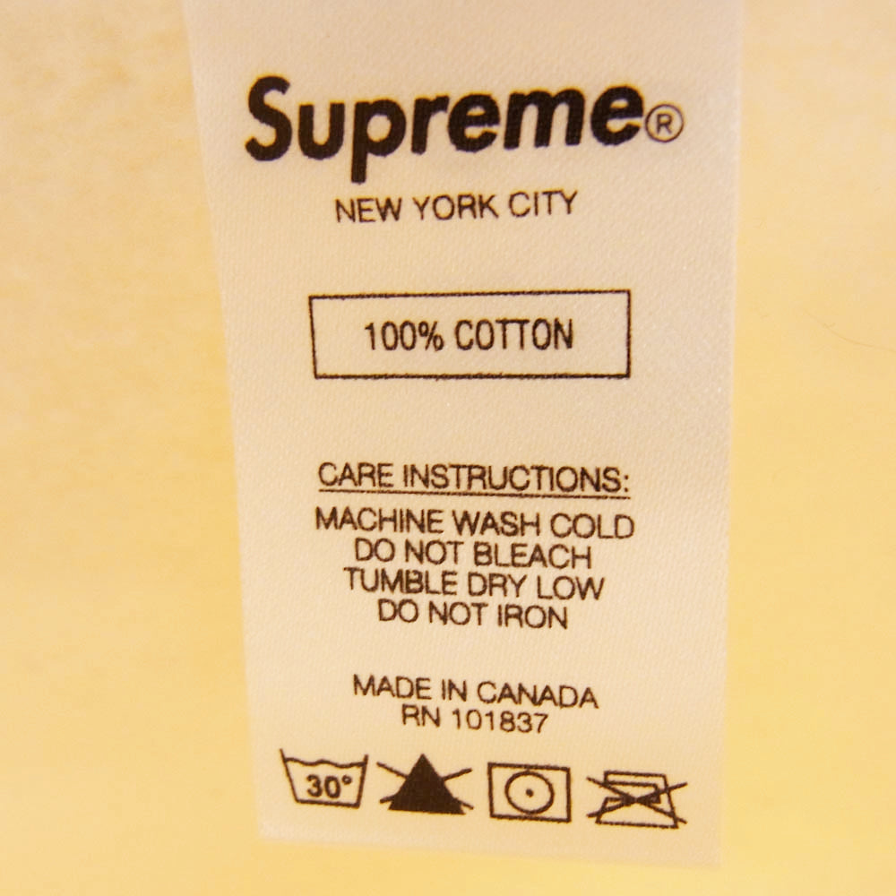 Supreme シュプリーム 20AW cross box logo hooded sweatshirt Natural クロス ボックスロゴ パーカー ベージュ系 L【極上美品】【中古】