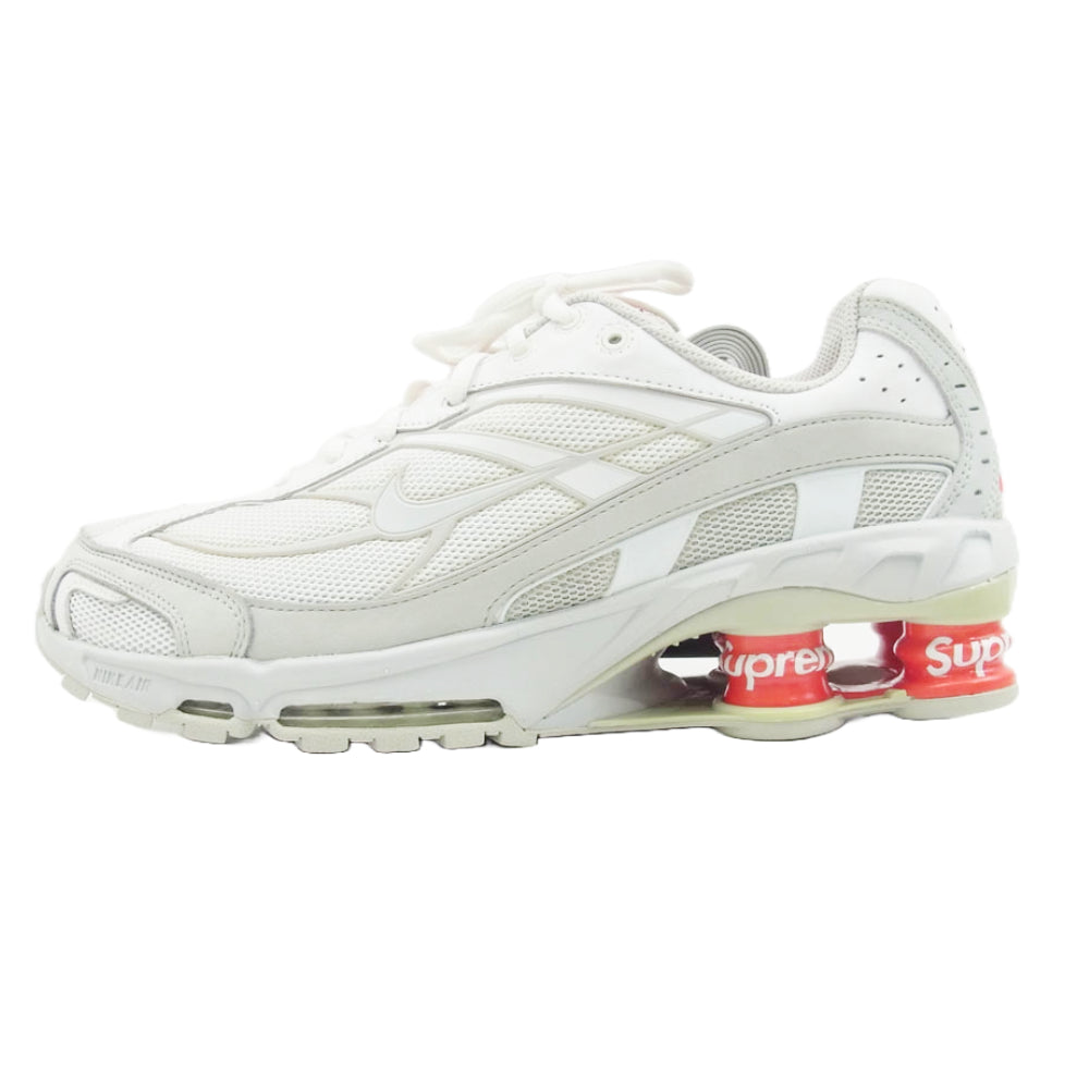 Supreme シュプリーム 22SS DN1615-100 フェイクバスターズ鑑定済 Nike Shox Ride 2 White Grey Fog Flat Platinum ナイキ ショックス ライド2 スニーカー 27cm【極上美品】【中古】