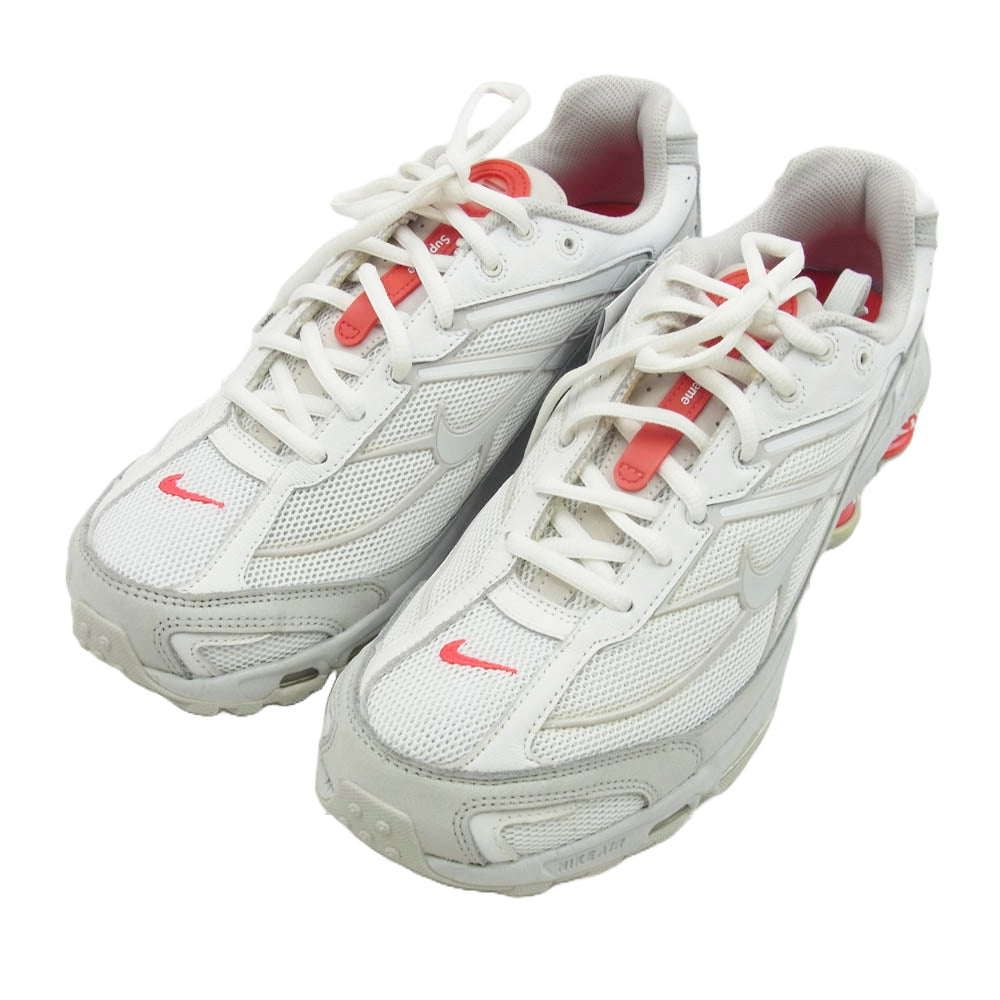 Supreme シュプリーム 22SS DN1615-100 フェイクバスターズ鑑定済 Nike Shox Ride 2 White Grey Fog Flat Platinum ナイキ ショックス ライド2 スニーカー 27cm【極上美品】【中古】