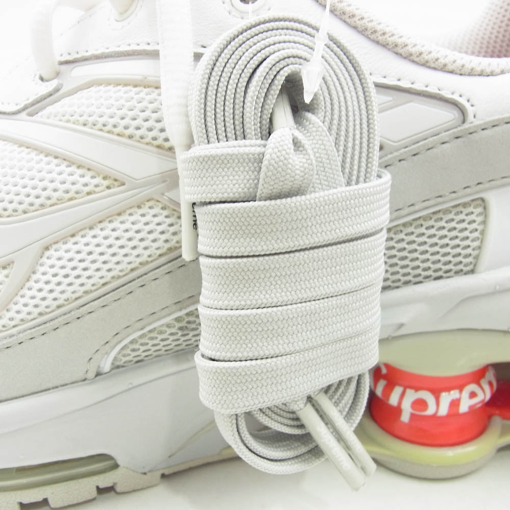 Supreme シュプリーム 22SS DN1615-100 フェイクバスターズ鑑定済 Nike Shox Ride 2 White Grey Fog Flat Platinum ナイキ ショックス ライド2 スニーカー 27cm【極上美品】【中古】