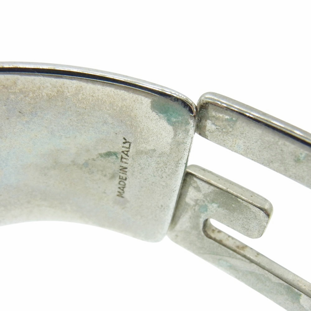 GUCCI グッチ G エナメル バングル ブレスレット ゴールド系 シルバー系【中古】