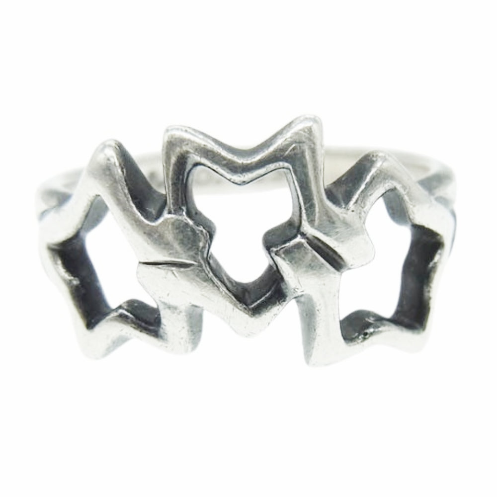 TIFFANY&Co. ティファニー トリプルスター シルバー リング シルバー系