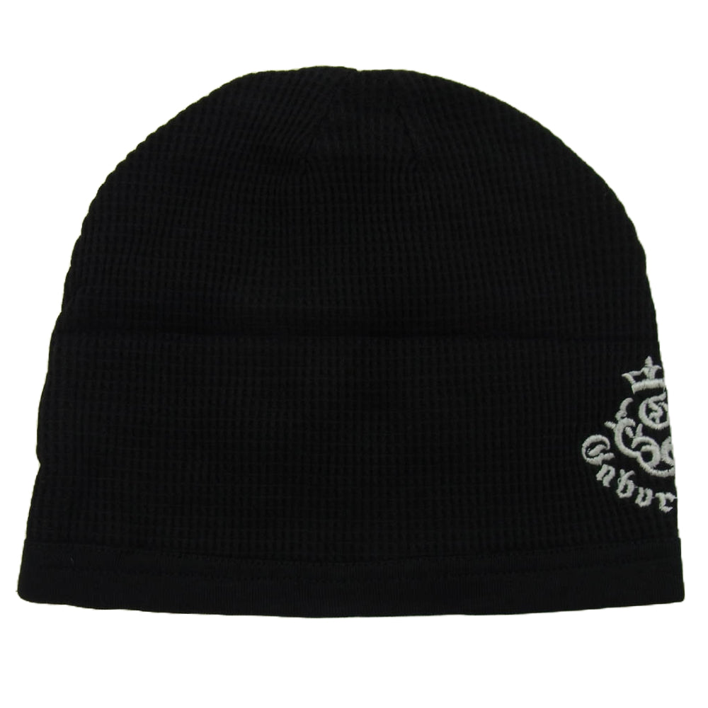GABOR ガボール GABORATORY ガボラトリー ロゴ刺繍 ビーニー ニット帽 ブラック系【美品】【中古】