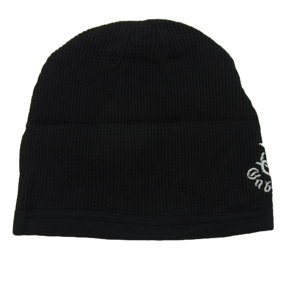 GABOR ガボール GABORATORY ガボラトリー ロゴ刺繍 ビーニー ニット帽 ブラック系【美品】【中古】