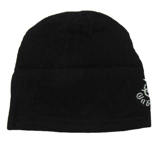 GABOR ガボール GABORATORY ガボラトリー ロゴ刺繍 ビーニー ニット帽 ブラック系【美品】【中古】